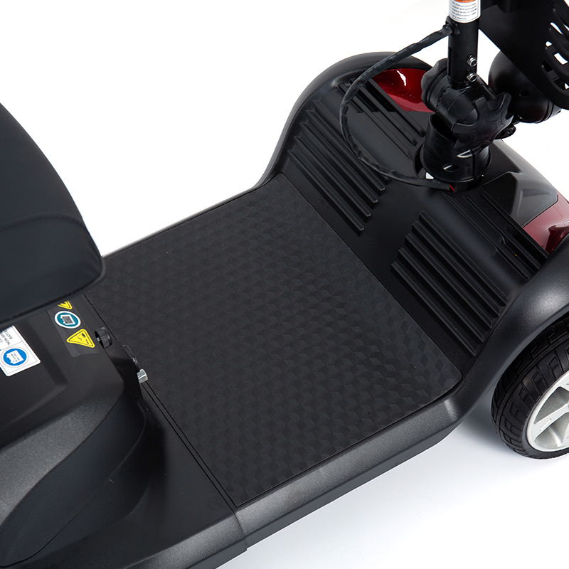 YL-07 4-hjulet rejse-foldbar elektrisk drevet mobilitetsscooter med kurv
