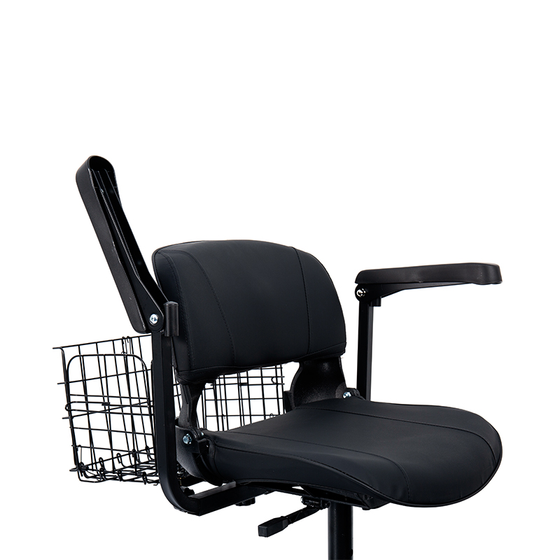 YL-07 4-hjulet rejse-foldbar elektrisk drevet mobilitetsscooter med kurv