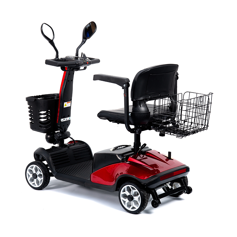 YL-07T 4-hjulet bærbar foldbar elektrisk drevet mobilitetsscooter