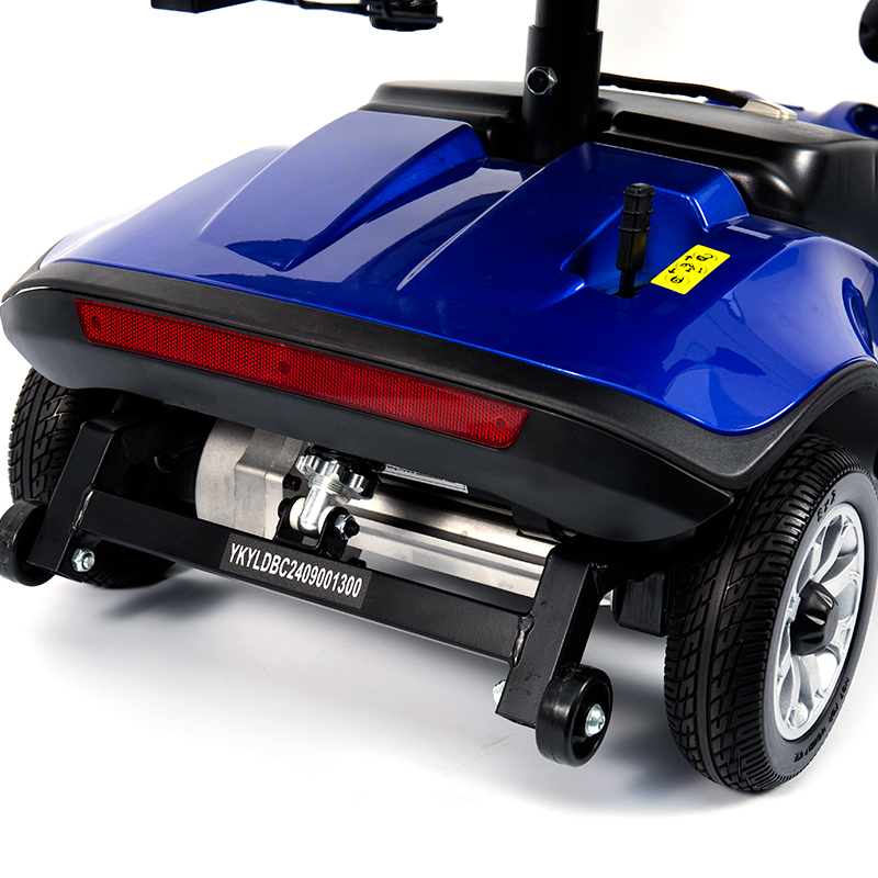 YL-09B Sammenfoldelig 4-hjulet letvægtsscooter med kurv