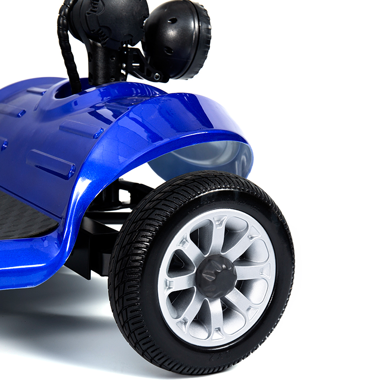 YL-09B Sammenfoldelig 4-hjulet letvægtsscooter med kurv