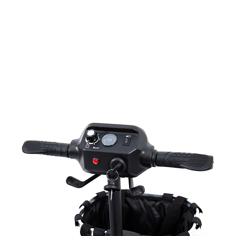 YL-02 Letvægts 4-hjulet mobilitetsscooter til seniorer, med et 360° drejeligt sæde