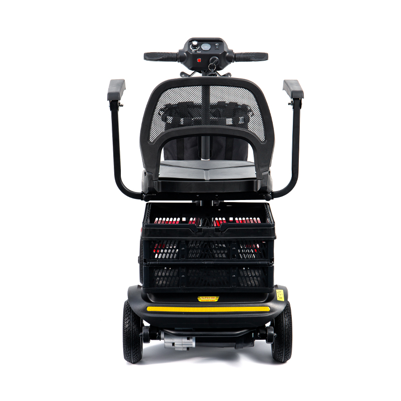 YL-02 Letvægts 4-hjulet mobilitetsscooter til seniorer, med et 360° drejeligt sæde