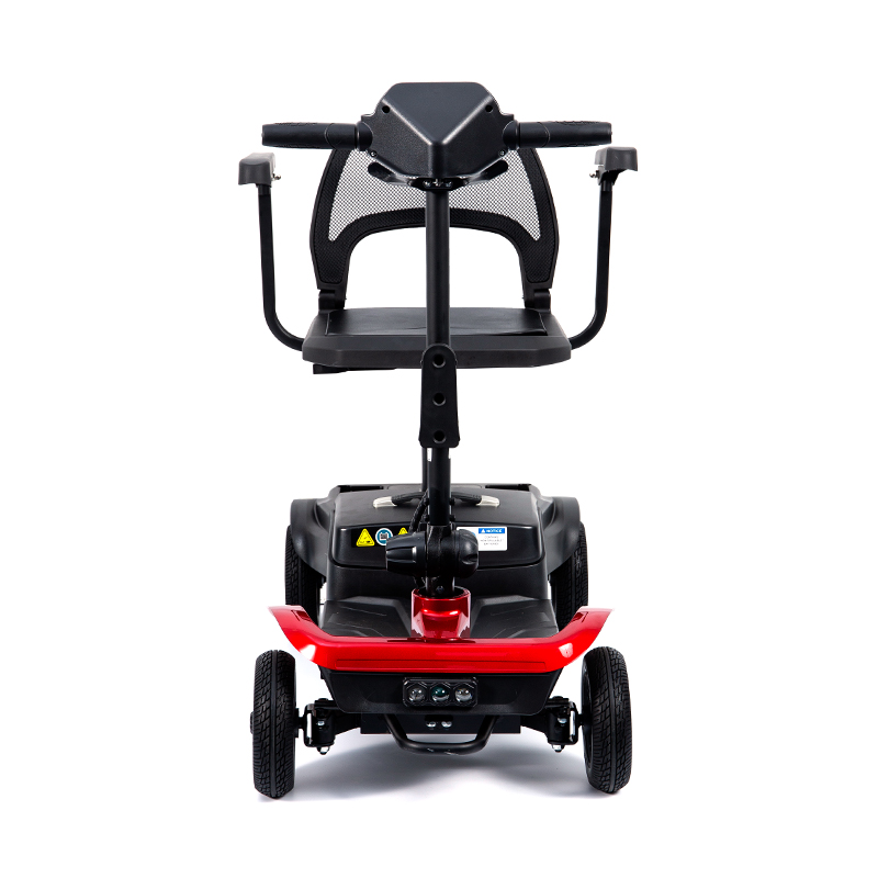 YL-02 Letvægts 4-hjulet mobilitetsscooter til seniorer, med et 360° drejeligt sæde