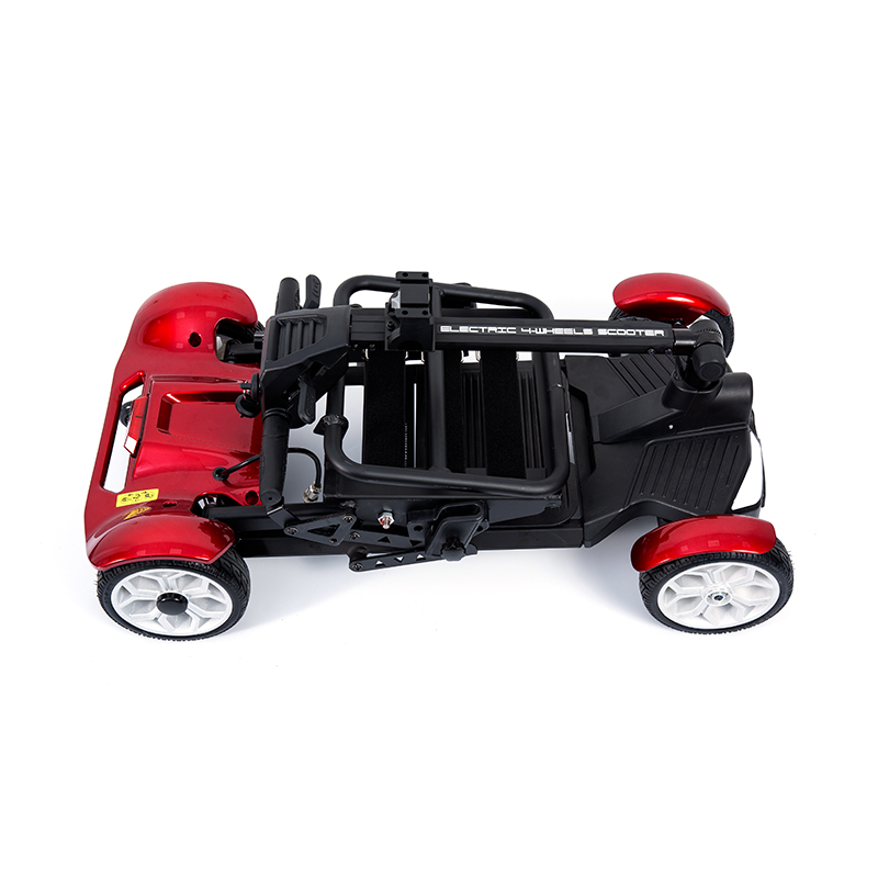 YL-211 4 Hjul Tourist Elektrisk Scooter til Seniorer med LED Forlygte, Kurv