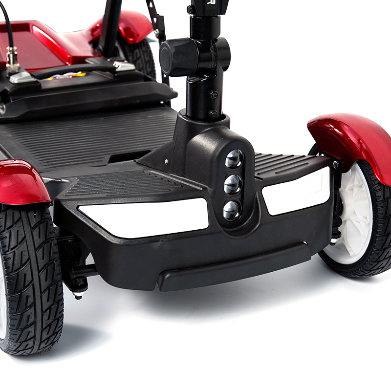 YL-211 4 Hjul Tourist Elektrisk Scooter til Seniorer med LED Forlygte, Kurv