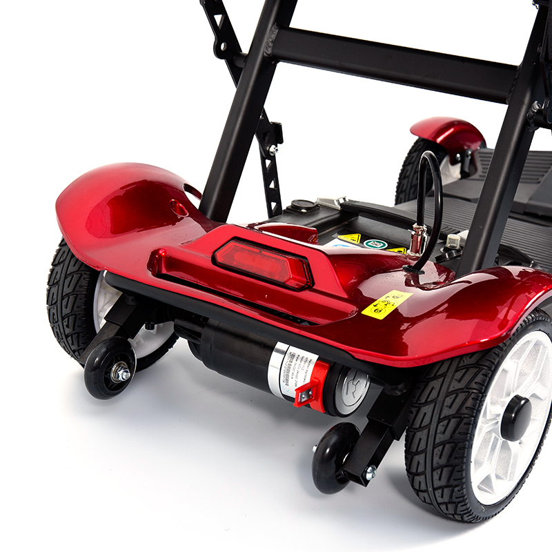 YL-211 4 Hjul Tourist Elektrisk Scooter til Seniorer med LED Forlygte, Kurv