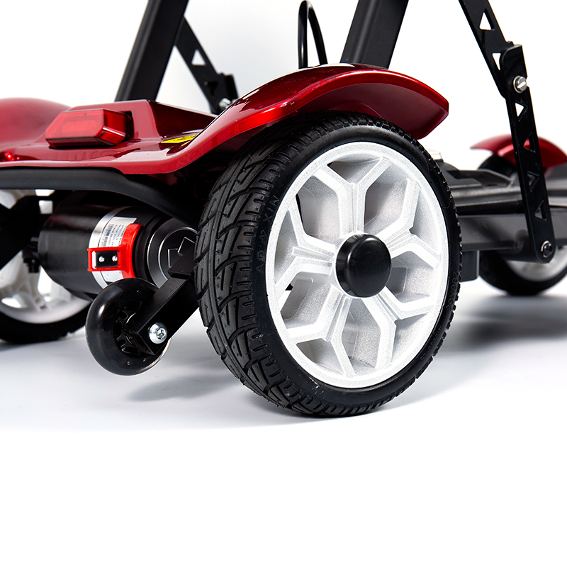 YL-211 4 Hjul Tourist Elektrisk Scooter til Seniorer med LED Forlygte, Kurv