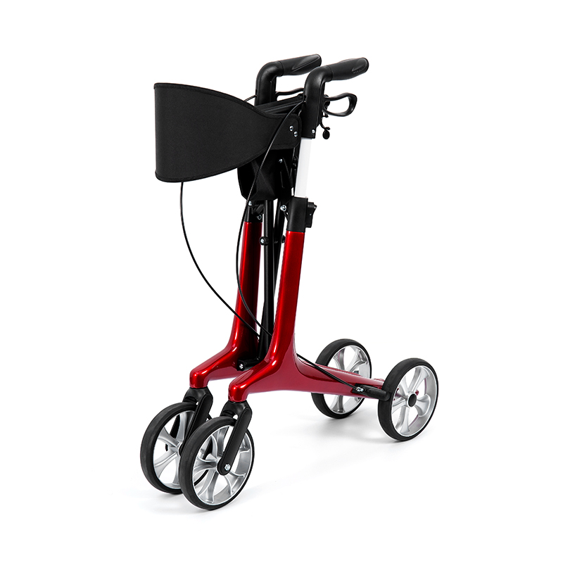HES-R306 letvægtsrollator – foldbar, TPR-hjul, justerbar, 150 kg vægtkapacitet