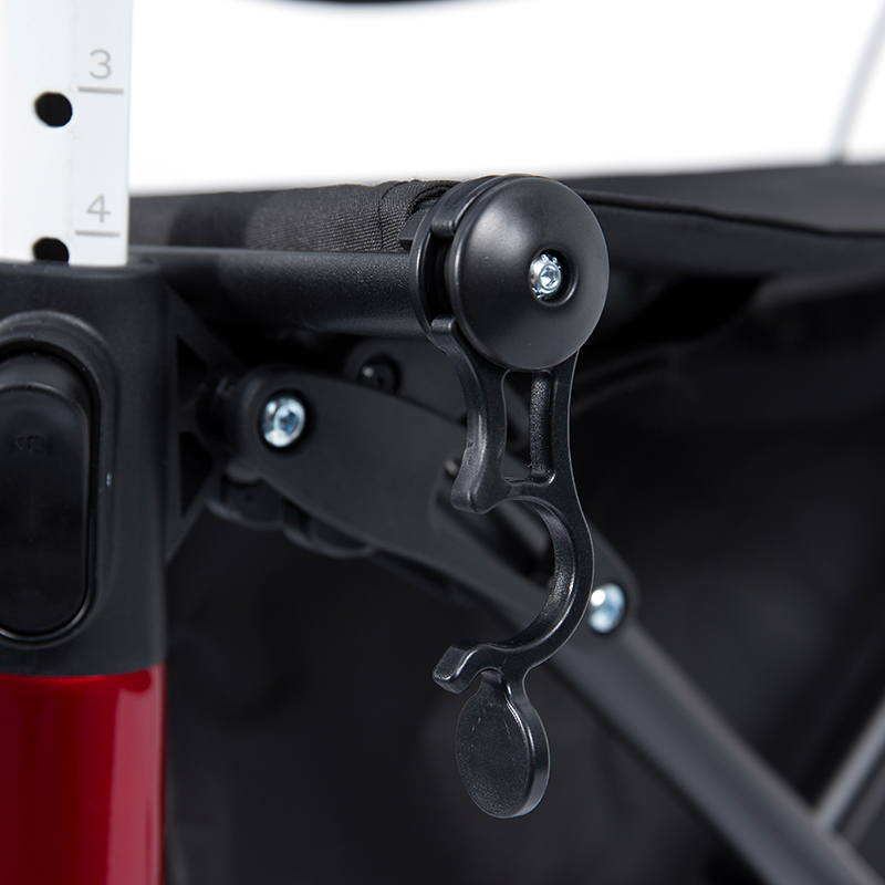 HES-R306 letvægtsrollator – foldbar, TPR-hjul, justerbar, 150 kg vægtkapacitet