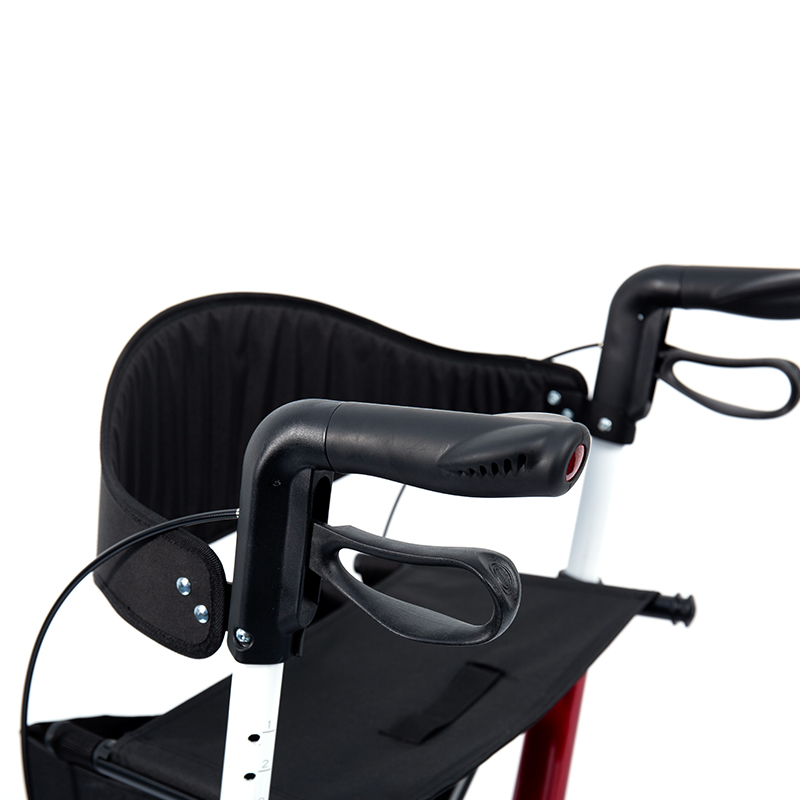 HES-R306 letvægtsrollator – foldbar, TPR-hjul, justerbar, 150 kg vægtkapacitet