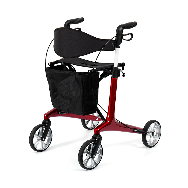 HES-R306 letvægtsrollator – foldbar, TPR-hjul, justerbar, 150 kg vægtkapacitet