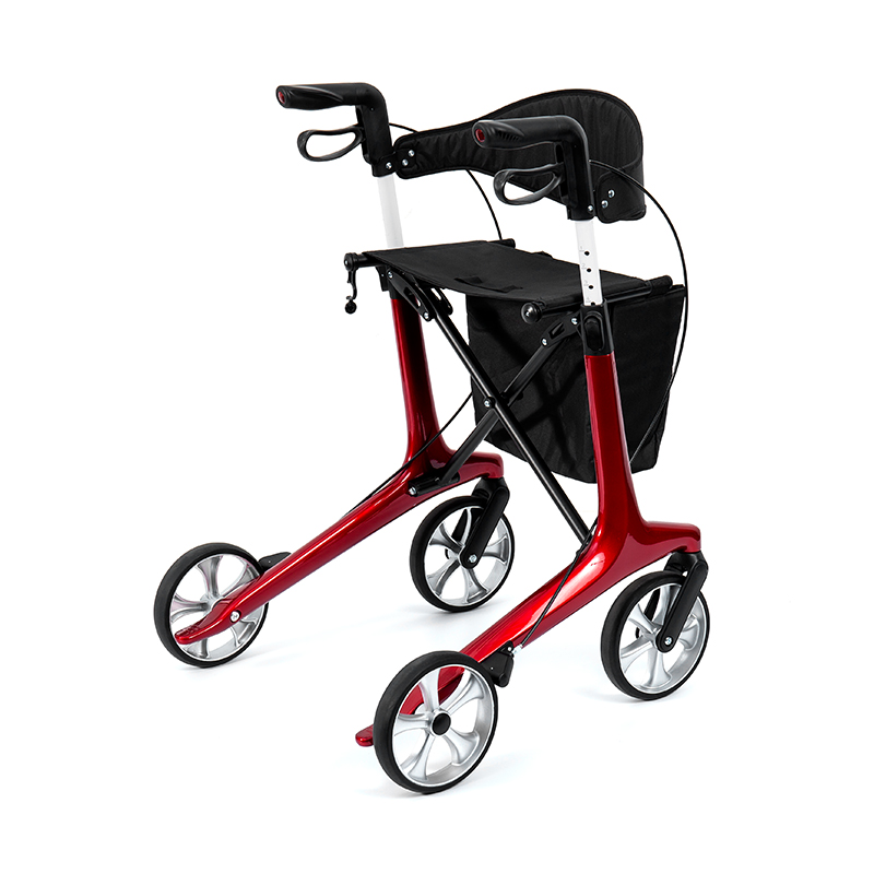 HES-R306 letvægtsrollator – foldbar, TPR-hjul, justerbar, 150 kg vægtkapacitet