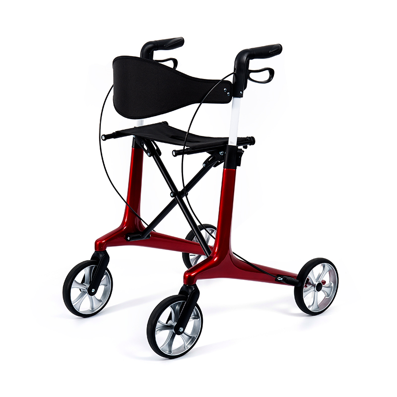 HES-R306 letvægtsrollator – foldbar, TPR-hjul, justerbar, 150 kg vægtkapacitet