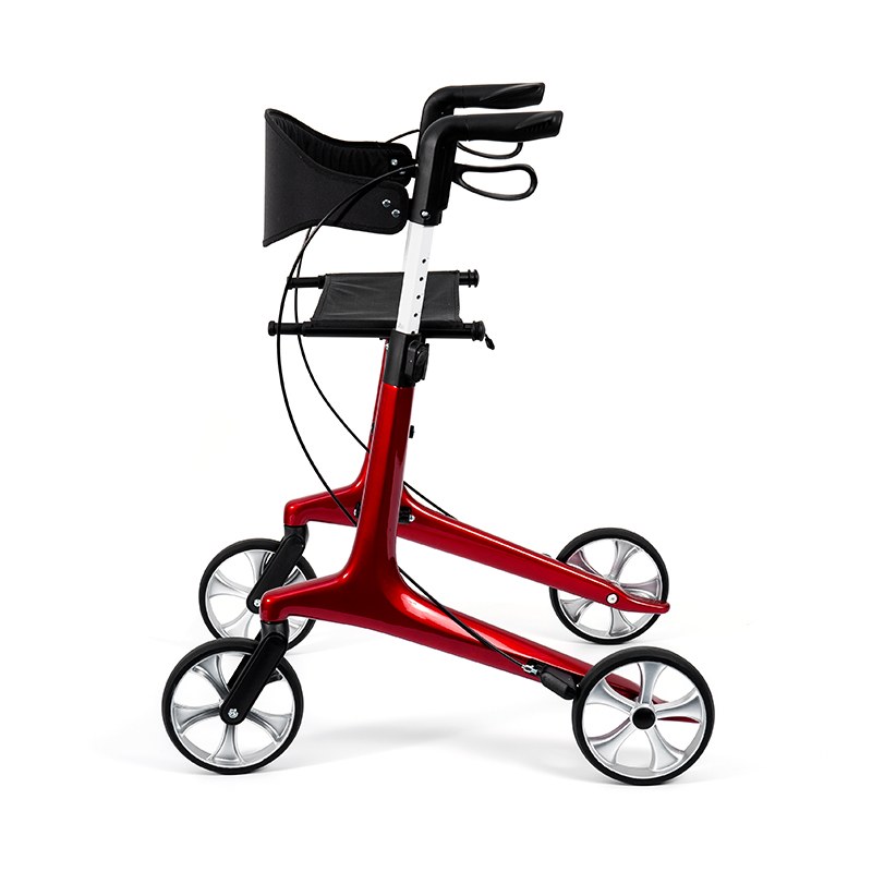 HES-R306 letvægtsrollator – foldbar, TPR-hjul, justerbar, 150 kg vægtkapacitet
