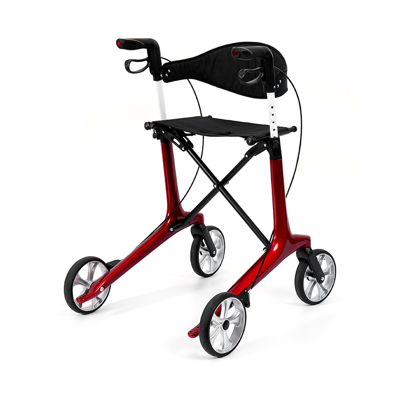HES-R306 letvægtsrollator – foldbar, TPR-hjul, justerbar, 150 kg vægtkapacitet
