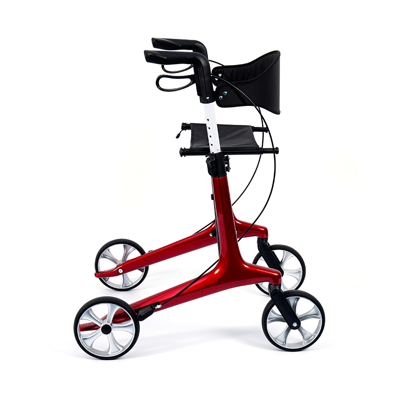 HES-R306 letvægtsrollator – foldbar, TPR-hjul, justerbar, 150 kg vægtkapacitet