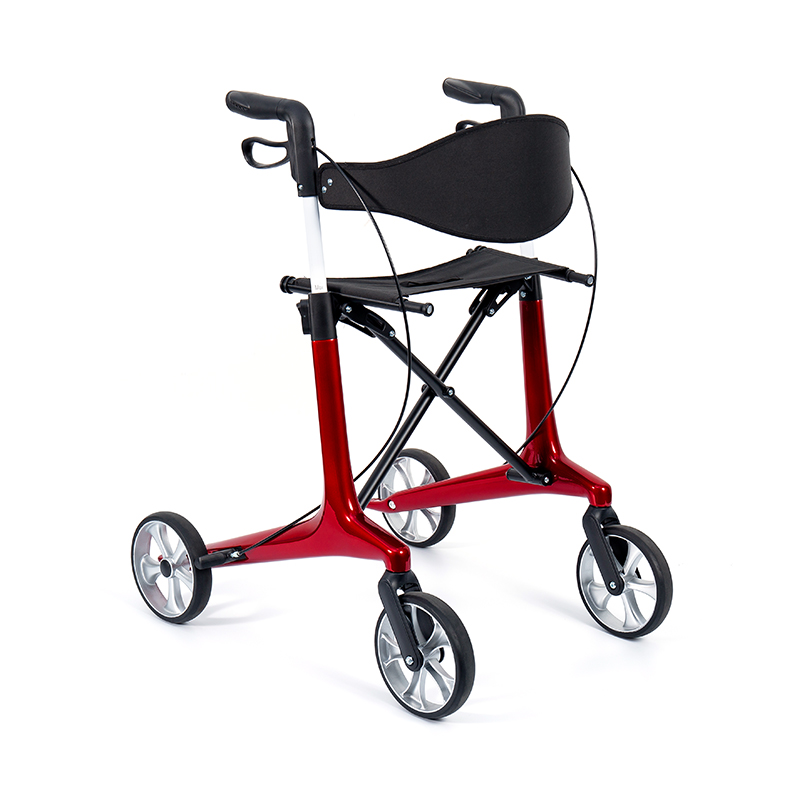 HES-R306 letvægtsrollator – foldbar, TPR-hjul, justerbar, 150 kg vægtkapacitet